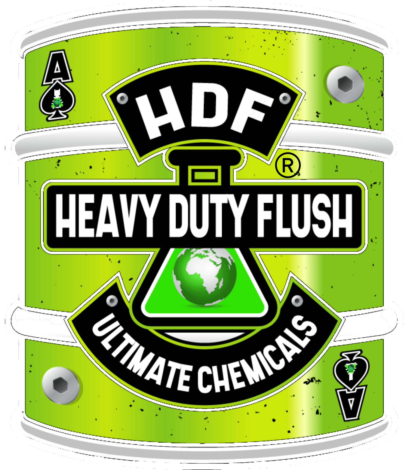 HDF Heavy Duty Flush logo